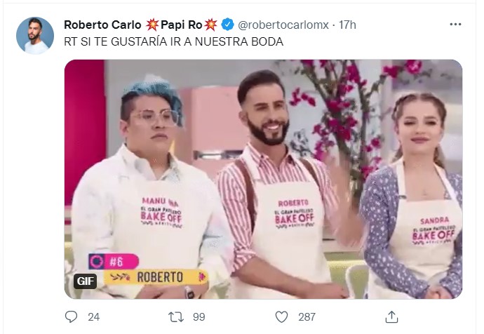 Roberto Carlo se quiere casar