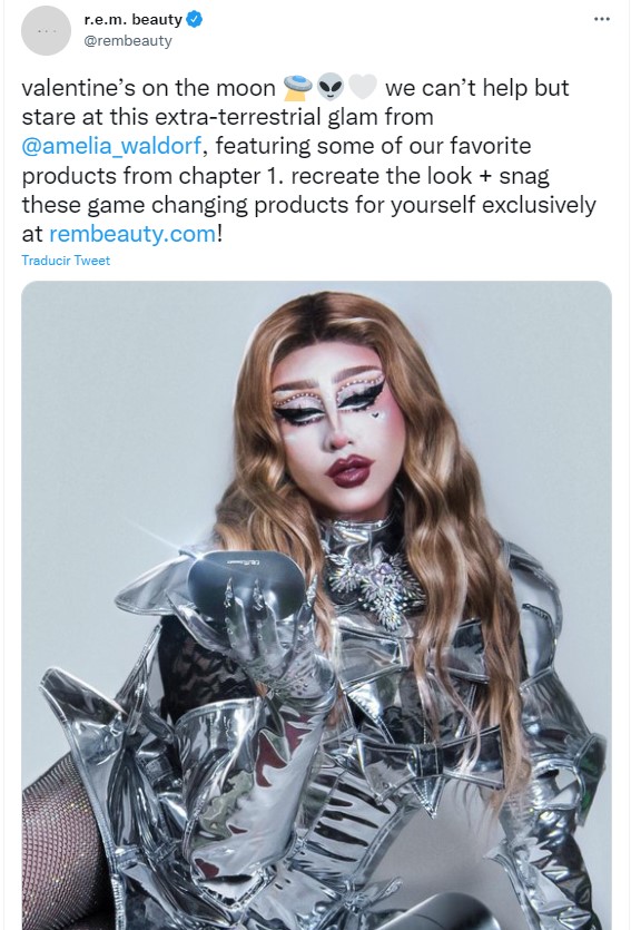 R.E.M Beauty comparte imagen de la drag queen mexicana