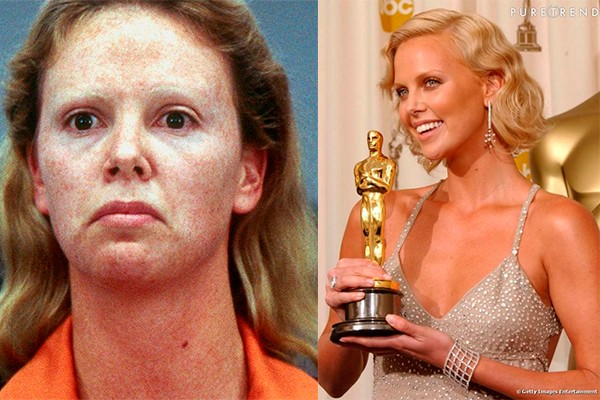 Charlize Theron como Aileen Wuornos por Monster