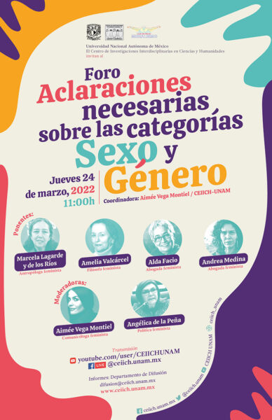 foro aclaraciones necesarias sobre las categorías sexo y género ceiich