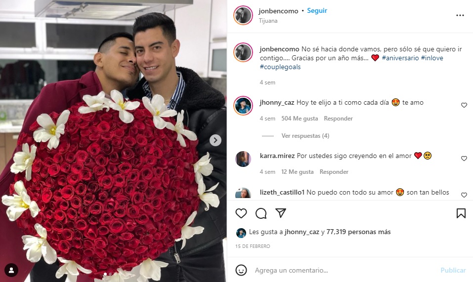 Jonathan Bencomo novio gay de Jhonny Caz