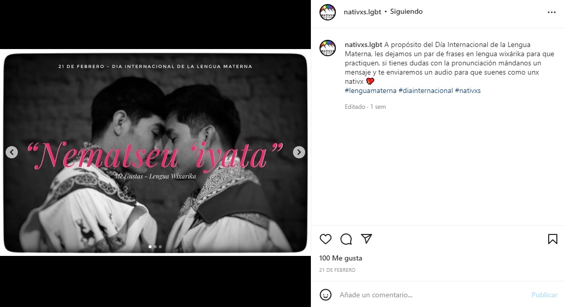 Nativxs es un colectivo de infígenas wixárikas lgbt+ de nayarit