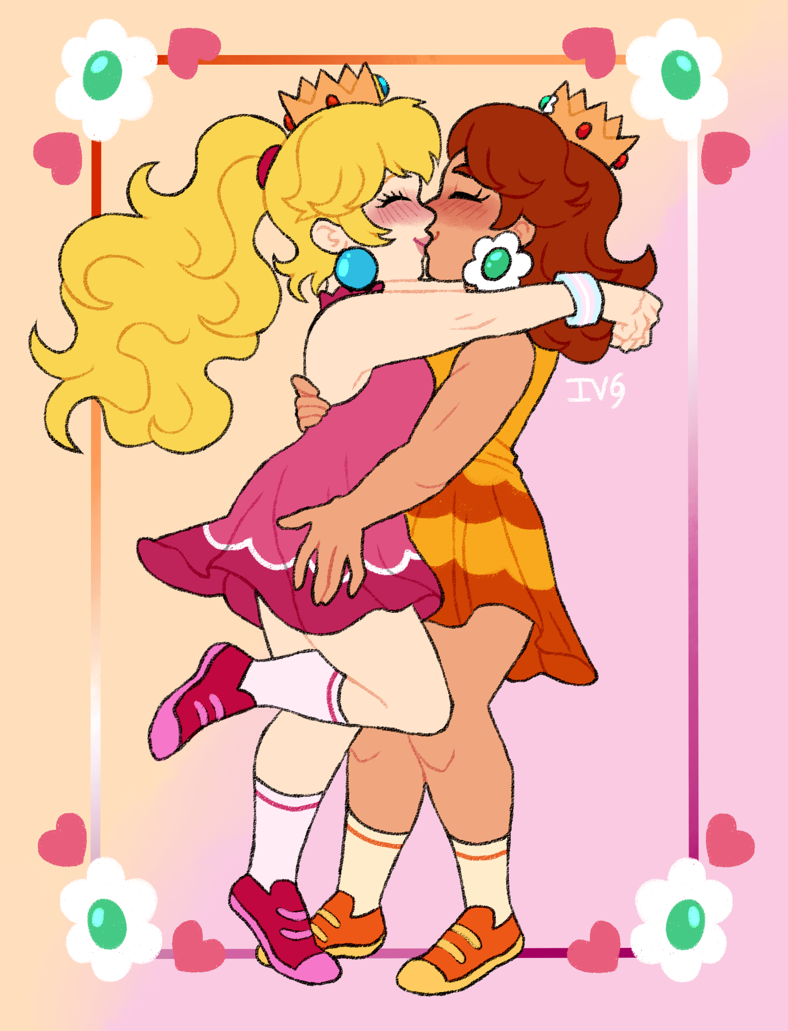princesa peach daisy lgbt super mario bros