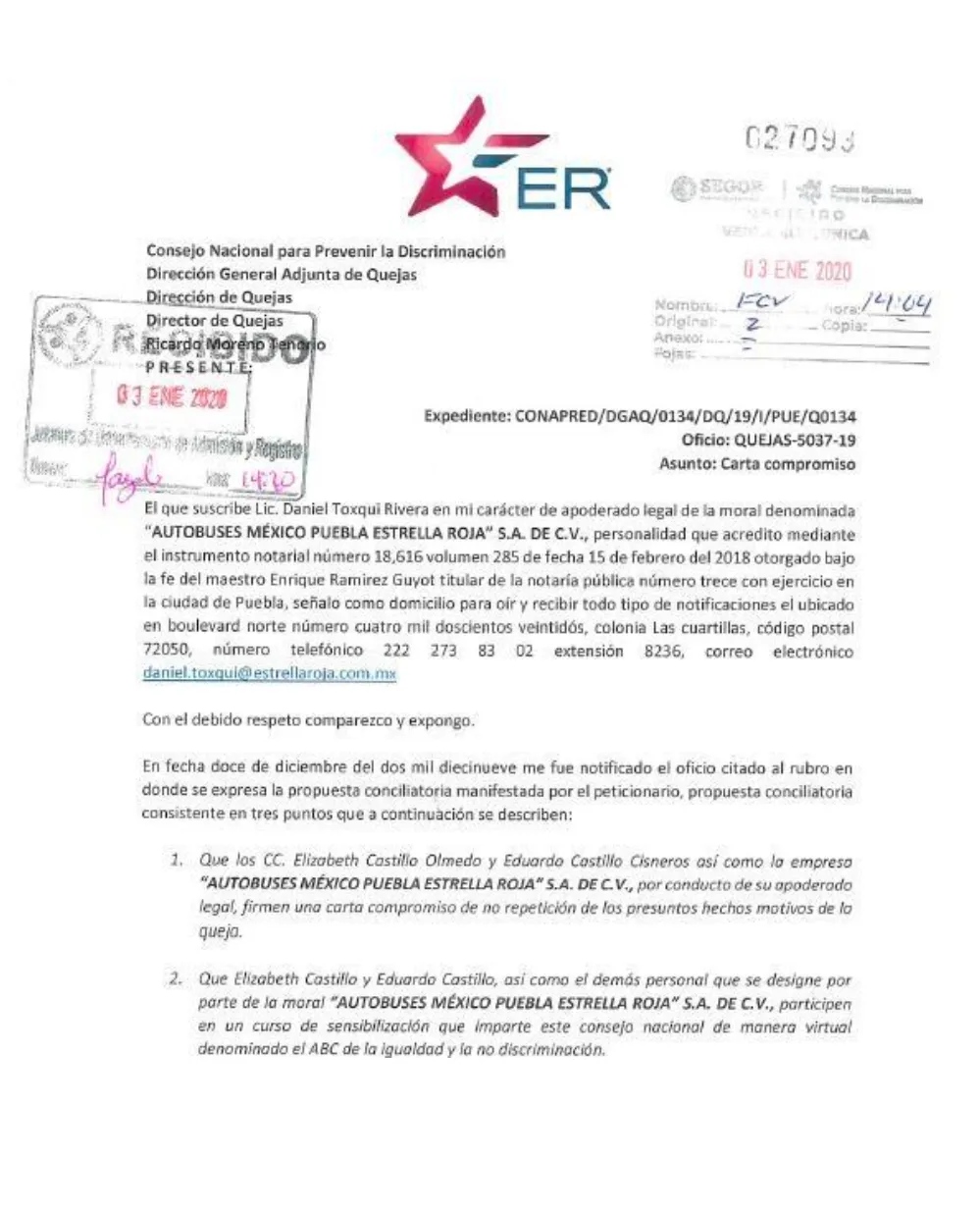 Respuesta que Estrella roja