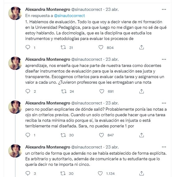 Maestra reprueba a estudiante por usar lenguaje inclusivo