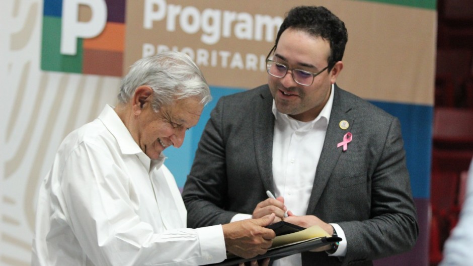 Darío Benitez alcalde de Tecate con AMLO