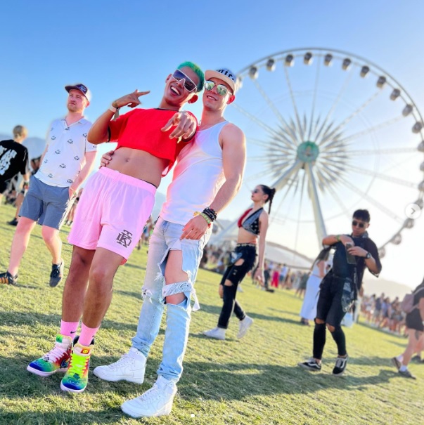 Jhonny Caz y Jonathan Bencomo en Coachella