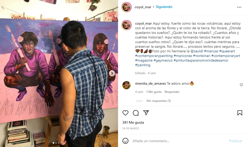 Artista LGBT+ Mar Coyol