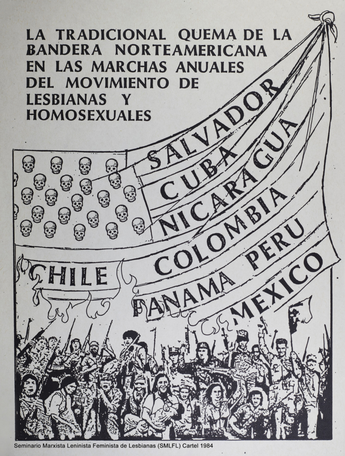 quema bandera estadounidense