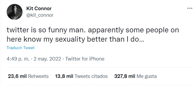 Tuit kit connor orientacion sexual