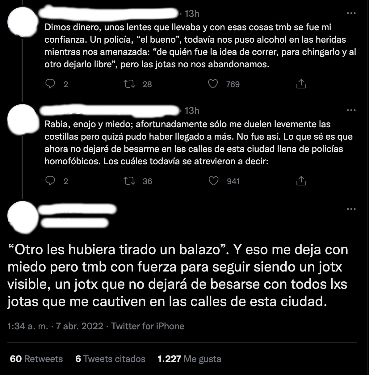 violencia policial abril 2022 amaro diego