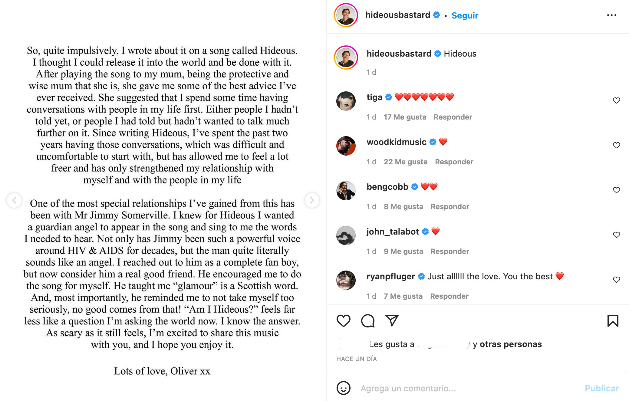 carta oliver sim vih the xx hideous