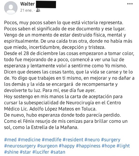 estado de facebook walter