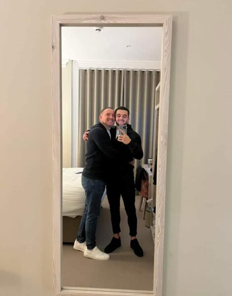 Jake Daniels con su novio Mark Potts