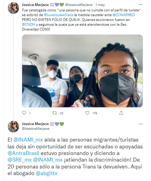 Instituto Nacional de Migración deporta a activita trans Keila Simpson