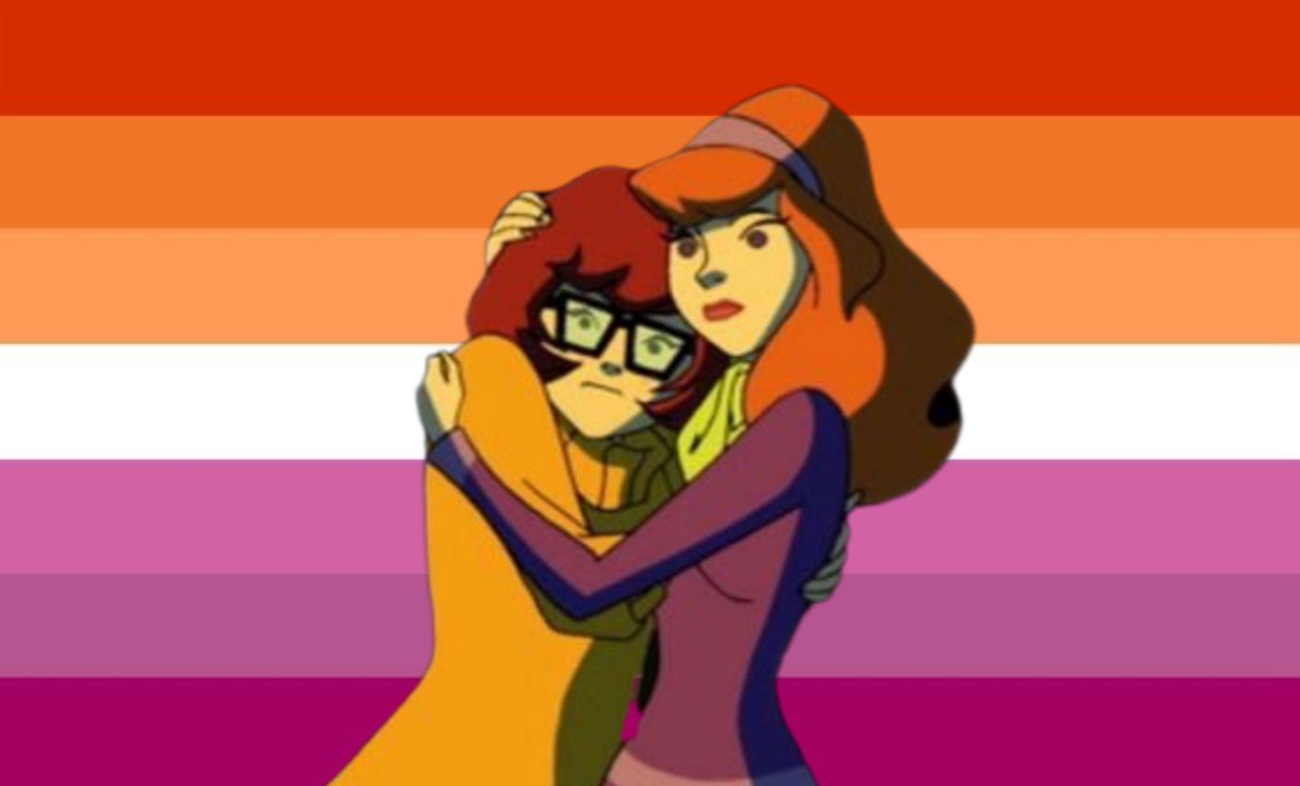 velma daphne scooby doo lesbiana bandera lésbica