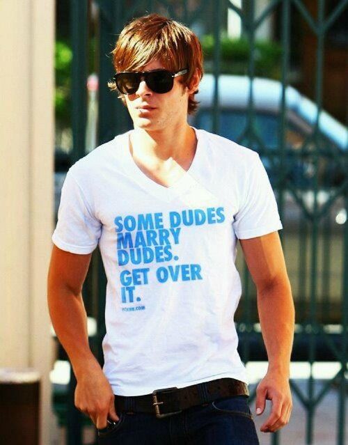 Zac Efron playera some dudes marry dudes