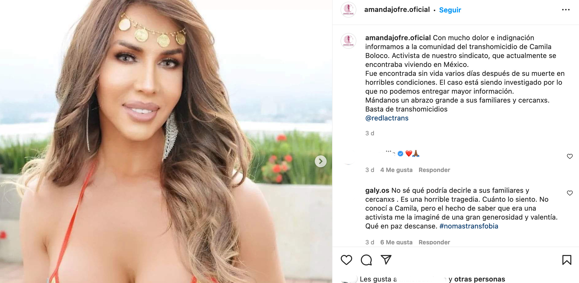 camila bolocco trans asesinato méxico chilena amanda jofré