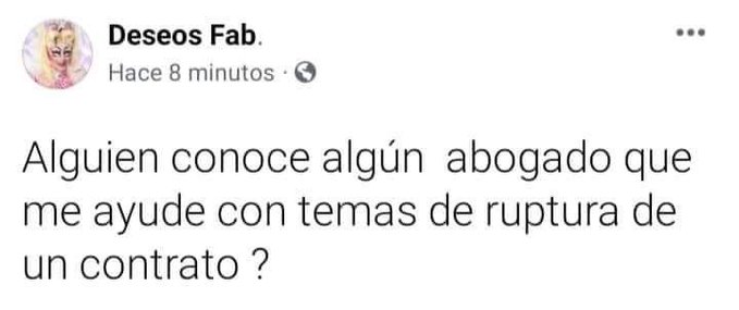 Deseos fab publicación facebook