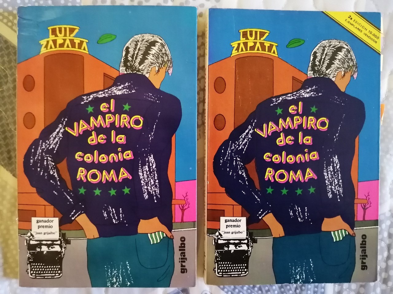 Portadas de El vampiro de la colonia Roma, 1° y 2° edición