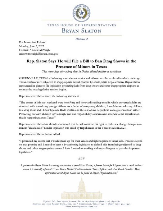 Prohibición shows drag Texas