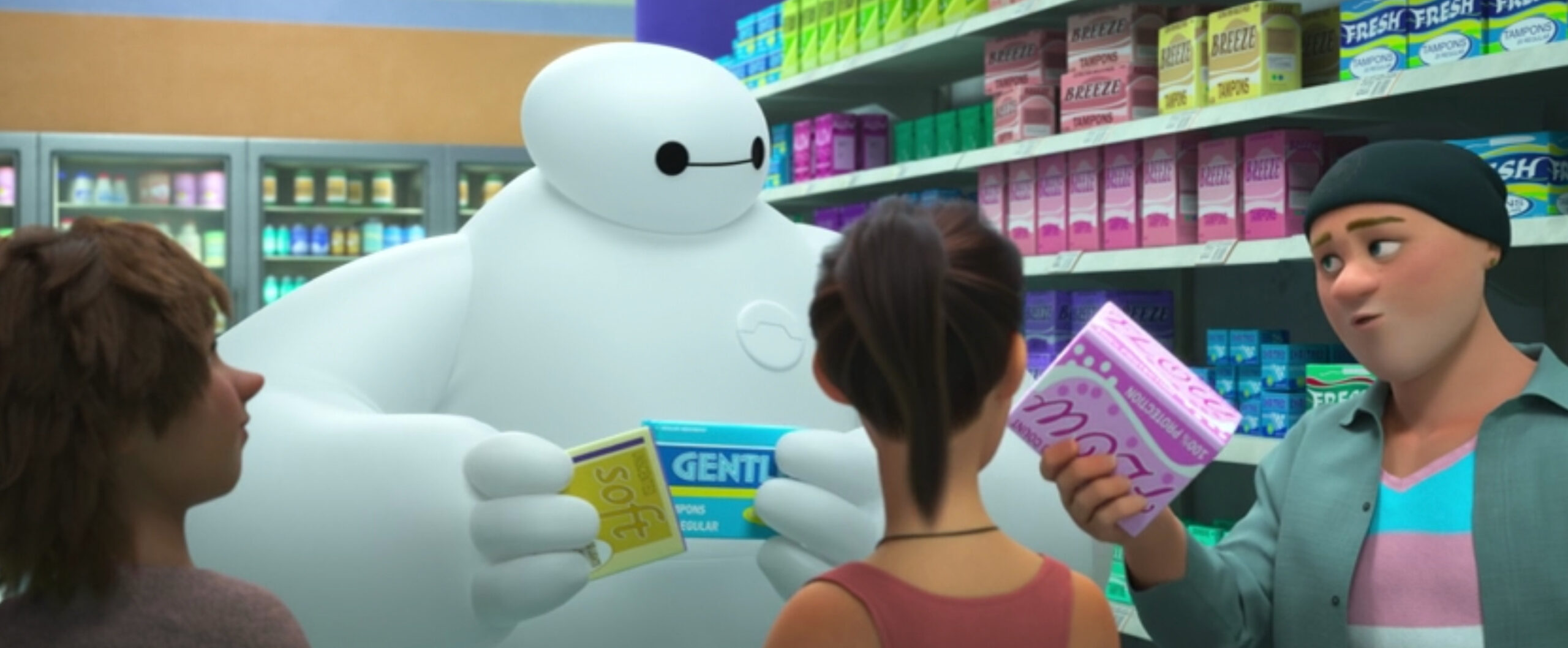 ¡baymax! serie disney+ menstruación trans hombre