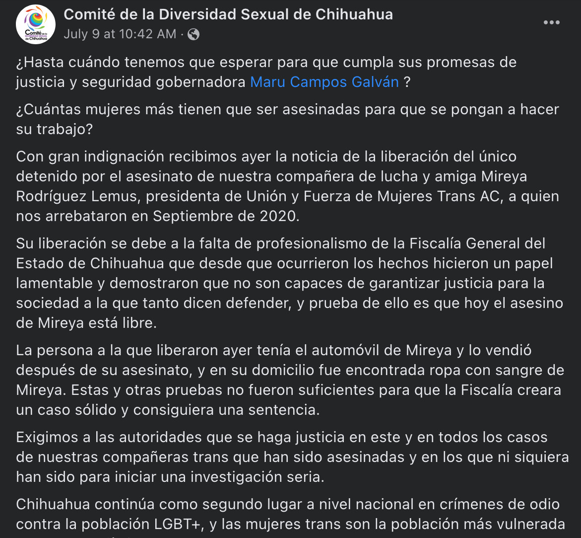 Comité de la Diversidad Sexual de Chihuahua