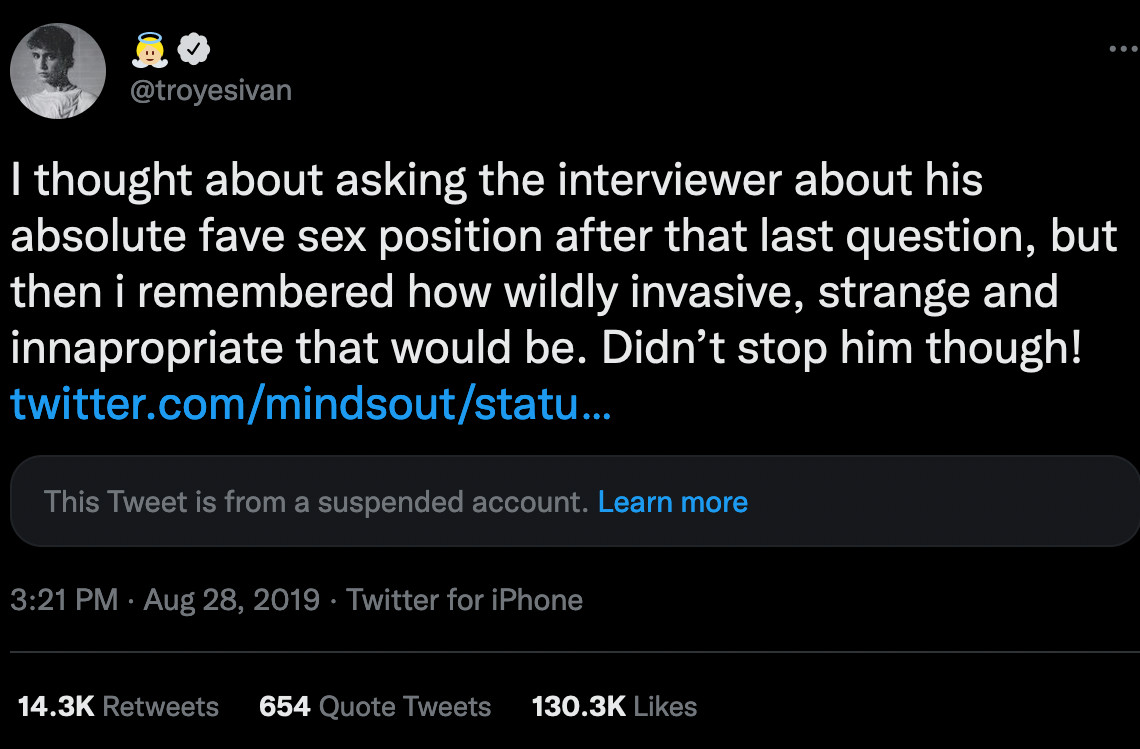 famosos famosas preguntas incómodas lgbt periodistas troye sivan