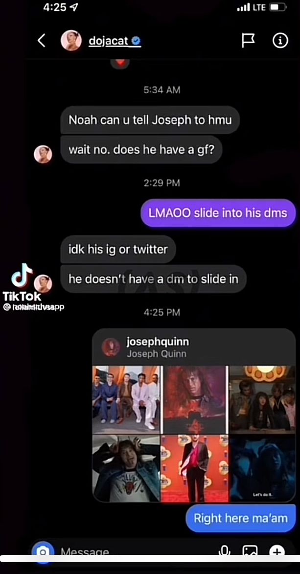 Joseph Quinn pareja novia