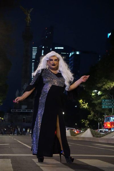 Lady santa peluca blanca fan de lady gaga meme llorando