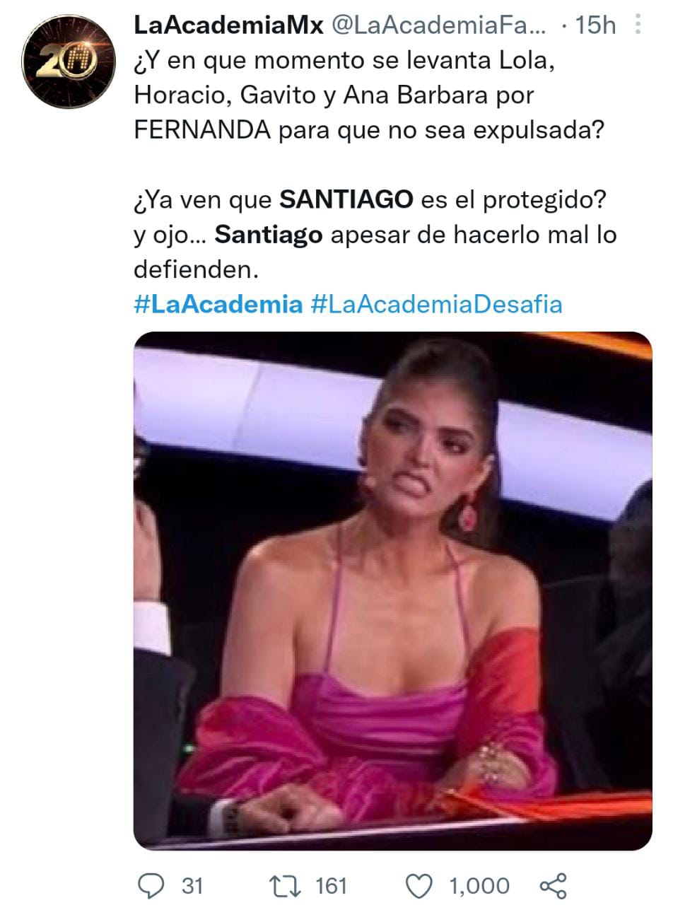 Santiago y Nelson la academia molestia discusión