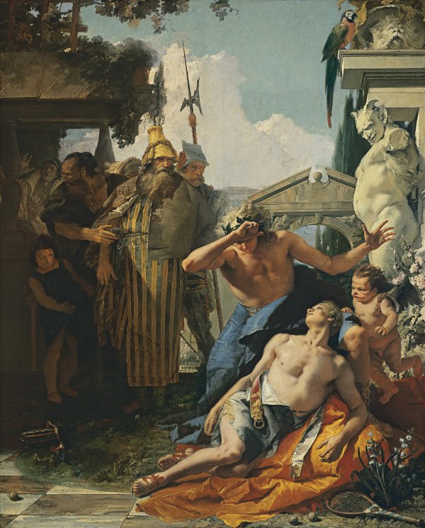 Giovanni Battista Tiepolo la muerte de jacinto pinturas romances lgbt apolo