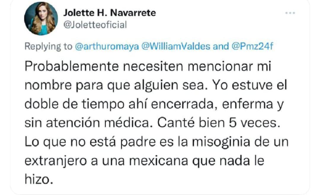 Jolette discusión con William Valdés