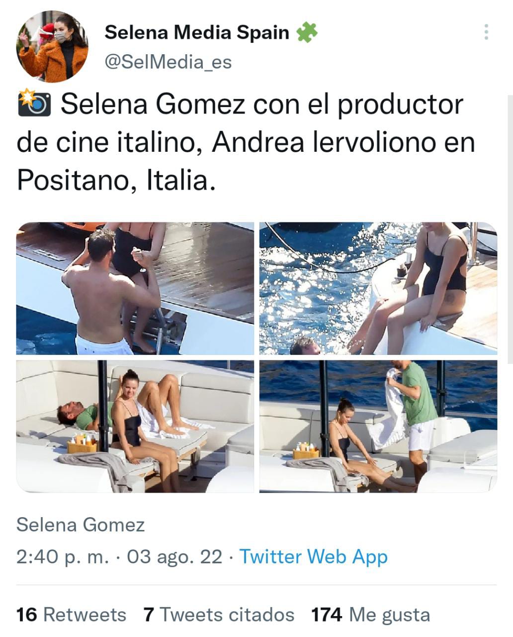 Selena gomez italia