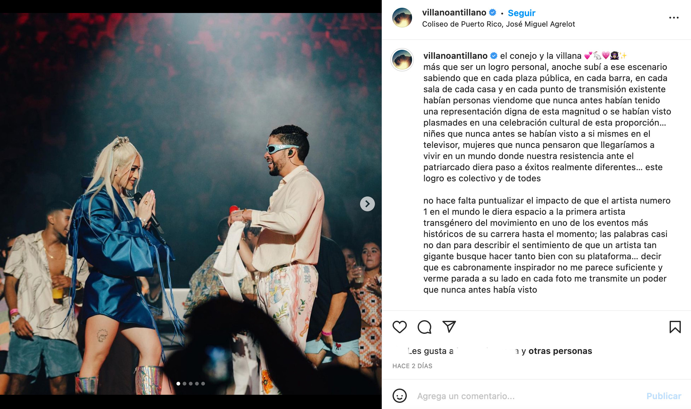 villana santiago pacheco villano antillano bad bunny puerto rico trans cuir