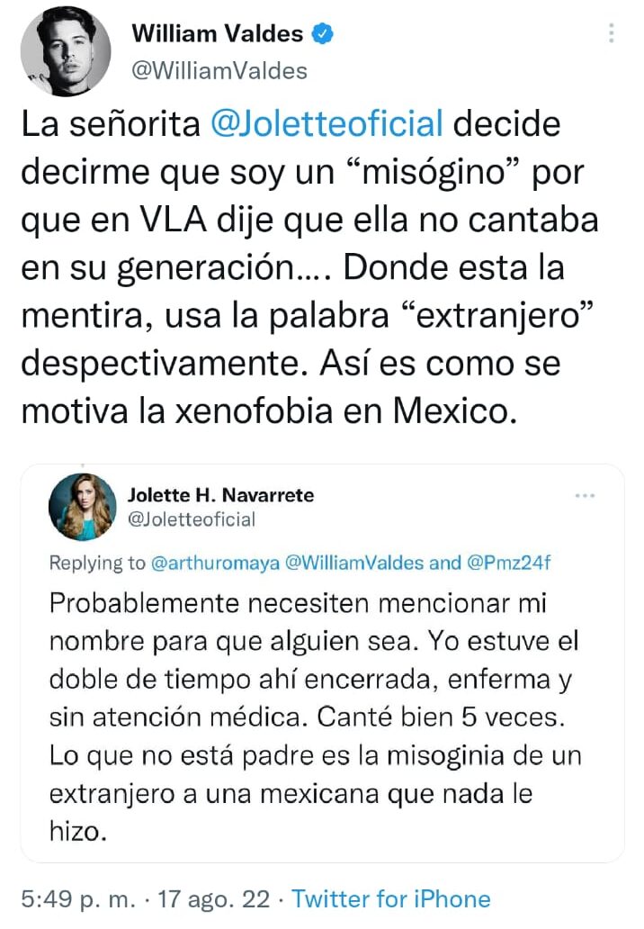 William valdes y jolette