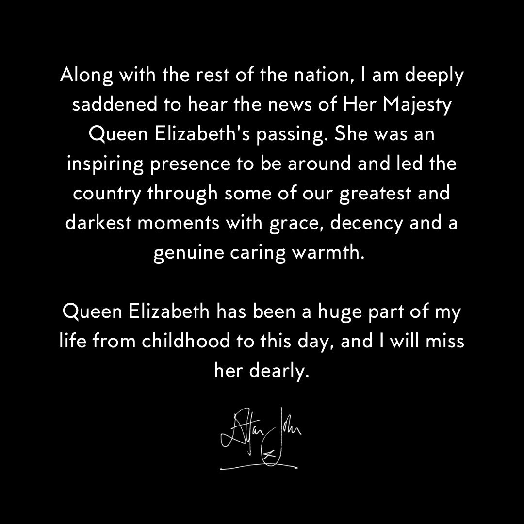 Isabel II Elton John