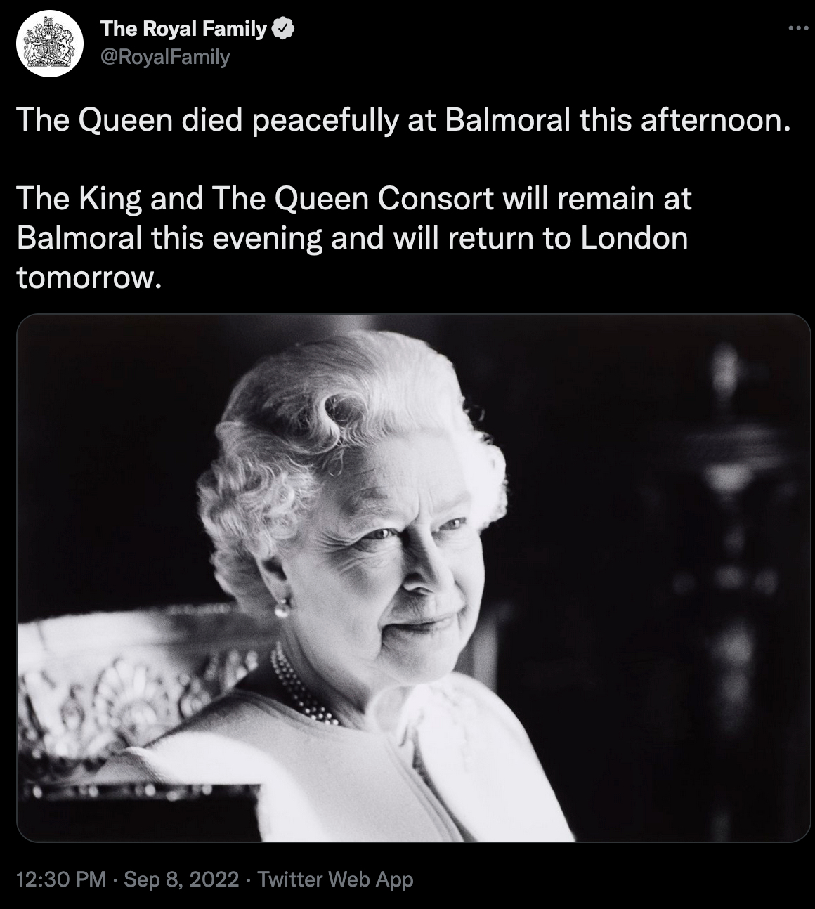 reina Isabel II muerte 2022 the royal family 