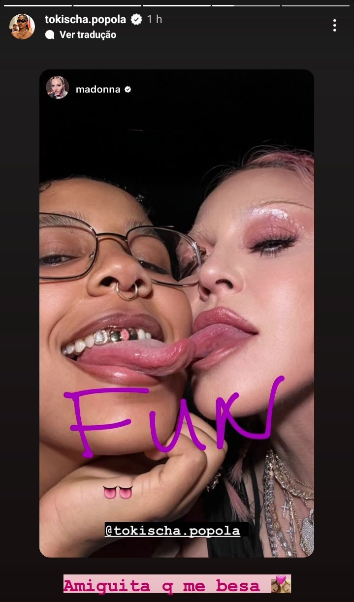 tokischa madonna beso