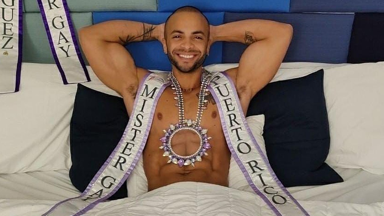 José López modelo de Puerto Rico Mr. Gay World 2022