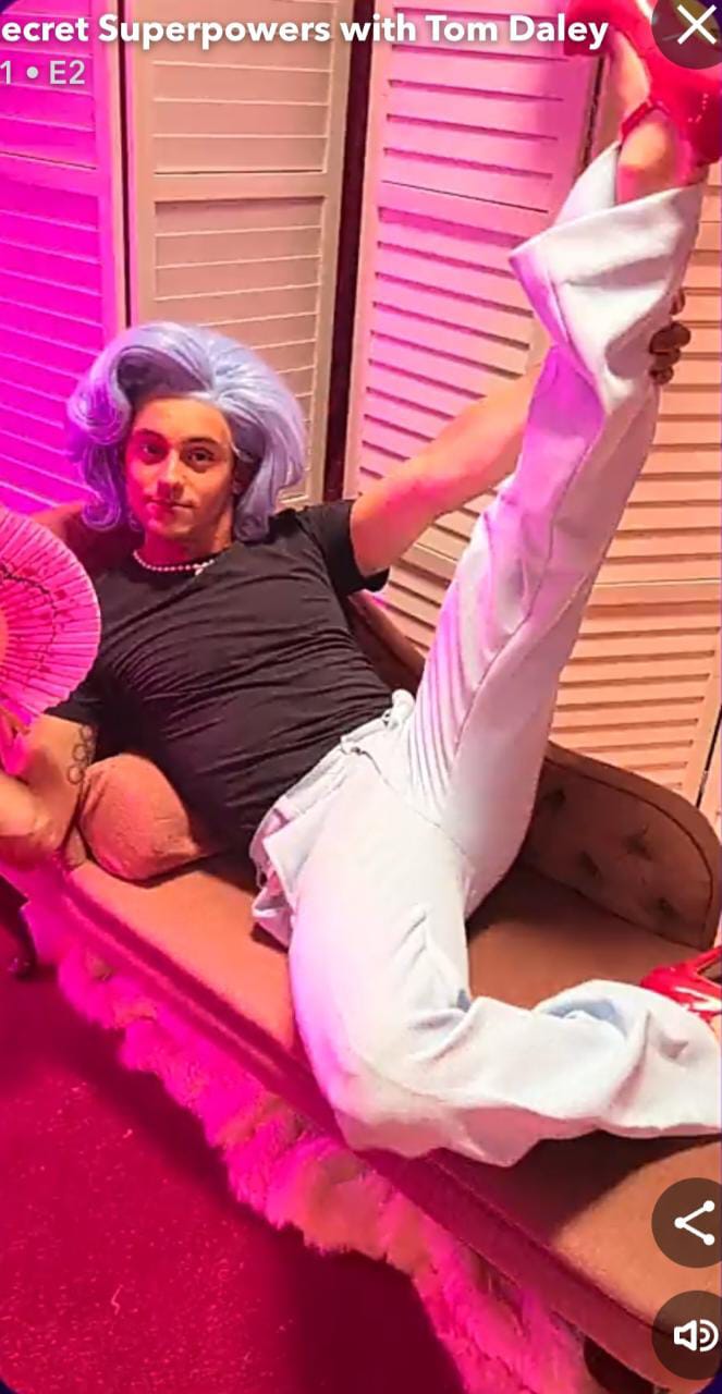 Tom Daley se convirtió en drag