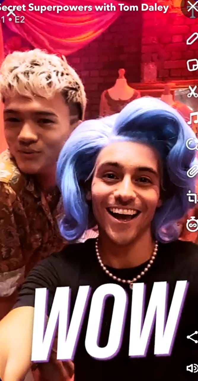 Tom Daley en drag con River Medway