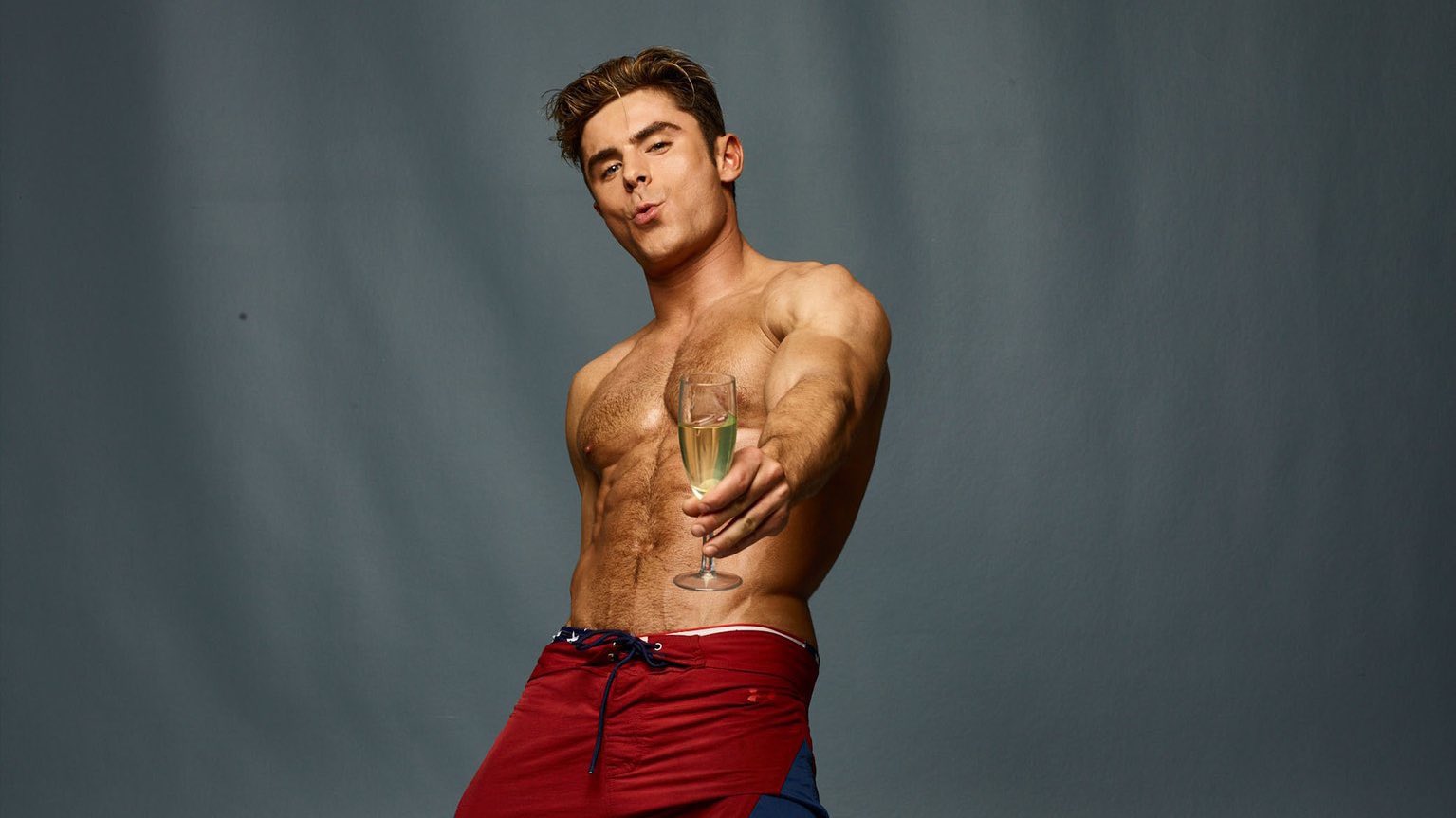 Zac hizo toda clase de gestos traviesos en esta sesión.