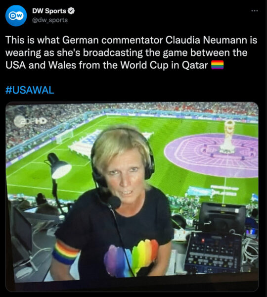 Copa Mundial de Futbol 2022 en Qatar Claudia Neumann periodista alemana