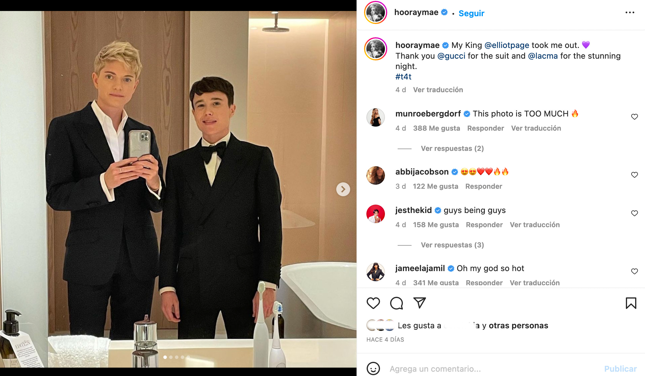 Mae Martin Elliot Page novio pareja relación