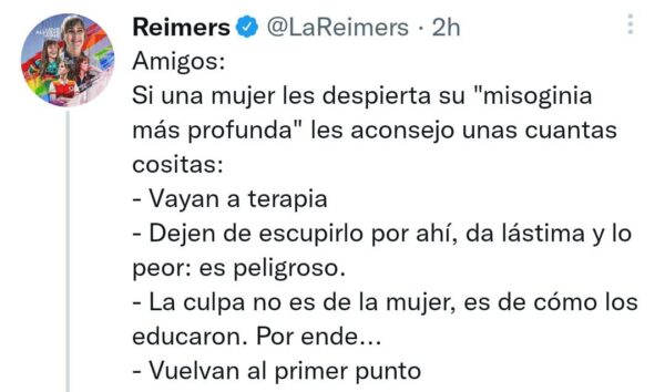 Segunda respuesta que Reimers dio a Adrián Marcelo.