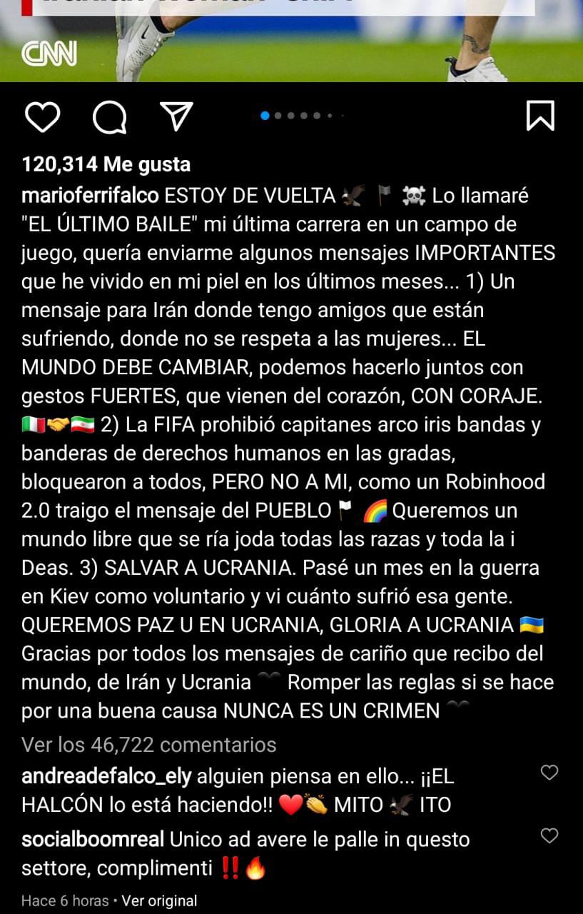 Mensaje protesta Qatar bandera de la paz