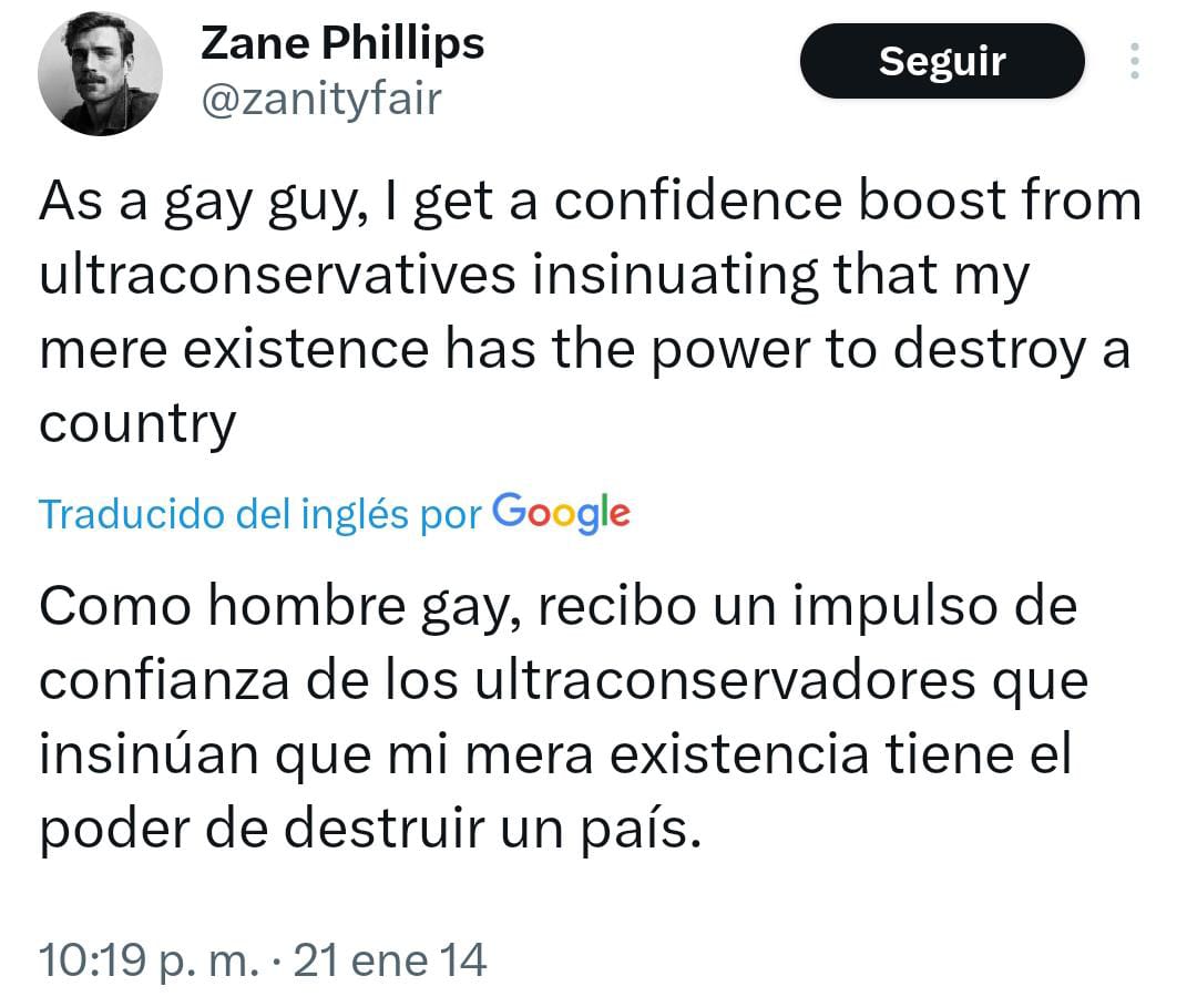 Zane Phillips gay tuit
