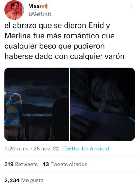 Merlina posibilidad de que sea lesbiana