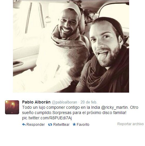 Pablo Alborán y Ricky Martin